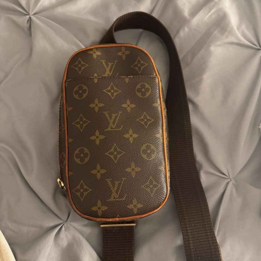 Louis Vuitton Pochette Ganjou Monogram Body Bag Canvas M51870 Brown Men's - Picture 2 of 7